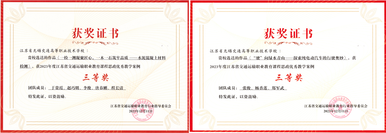 喜報-學(xué)校多項(xiàng)成果在2023年度江蘇省交通運(yùn)輸職業(yè)教育項(xiàng)目評選中獲獎